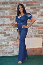 PRETTY GIRL ROCK DENIM STRETCH FASHION JUMPSUIT - I See U Boutique