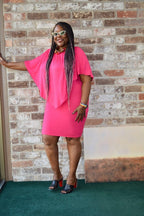 SEXY PINK COCKTAIL AND PARTY DRESS - I See U Boutique