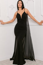 Midnight Spaghetti Strap Maxi Dress