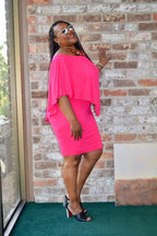 SEXY PINK COCKTAIL AND PARTY DRESS - I See U Boutique