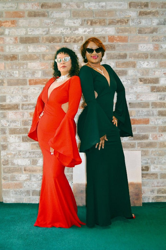 SHOW STOPPING OPEN BACK MAXI DRESS RED