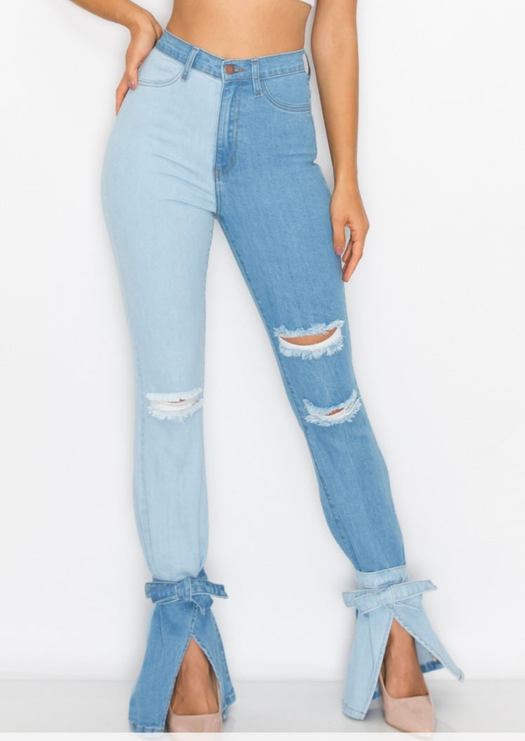 VET BOW TIE BLUE JEANS