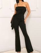 Hickory Pleated Draped Jumpsuit